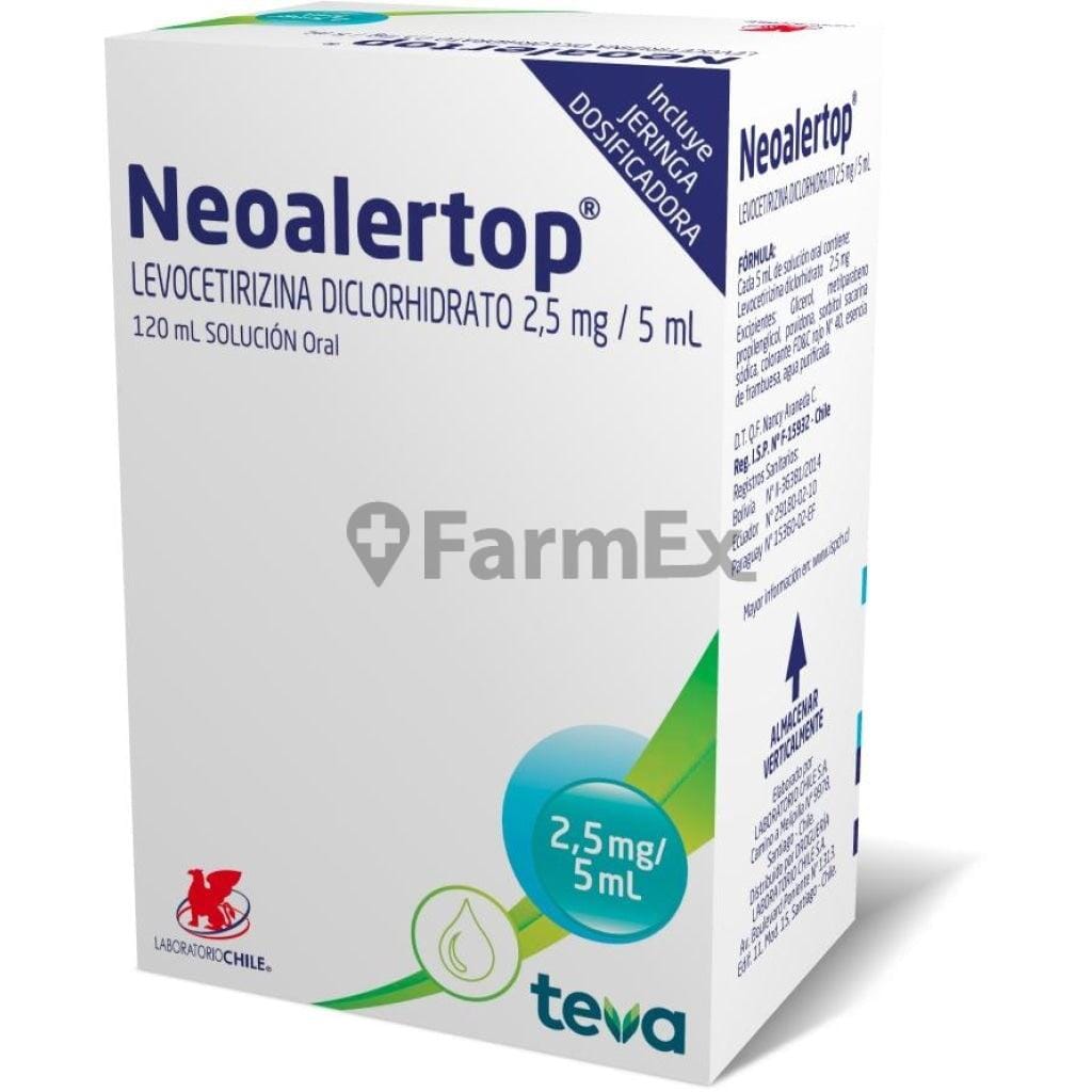 Neoalertop Solución Oral 2.5 mg / 5 mL x 120 mL Farmex-VidaTres-Persistente